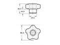 Knaufschraube M8x30 d=50mm